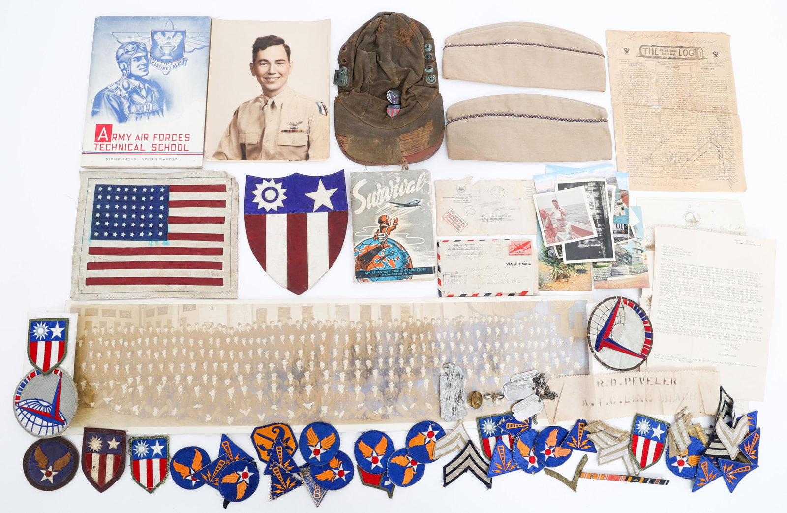 WWII US ARMY AF AIRCREW TRANSPORT CBI GROUPING (1 of 20)
