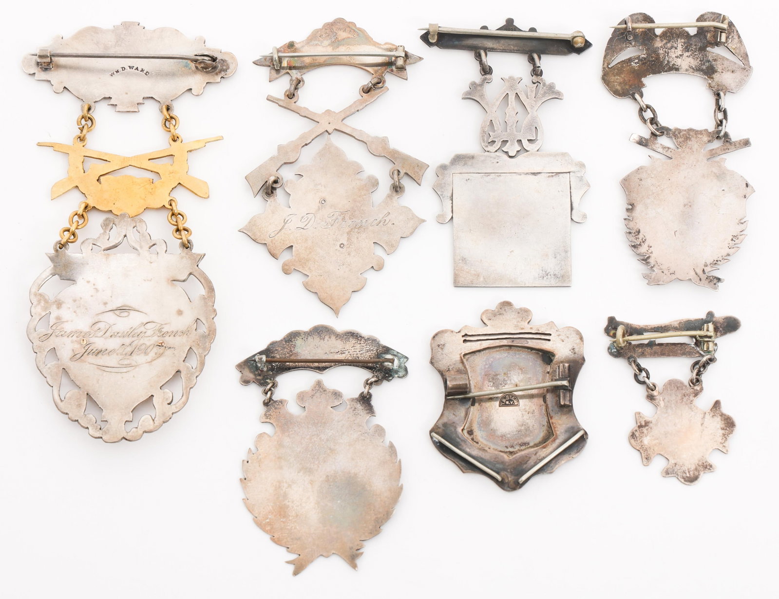 19th - 20th C. SILVER BADGES - 2