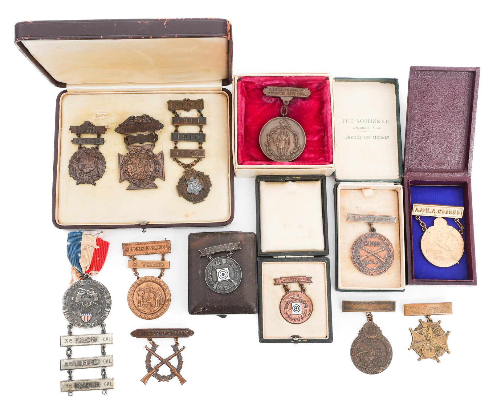 INDIAN WARS - WWI US SHOOTING BADGES (1 of 12)