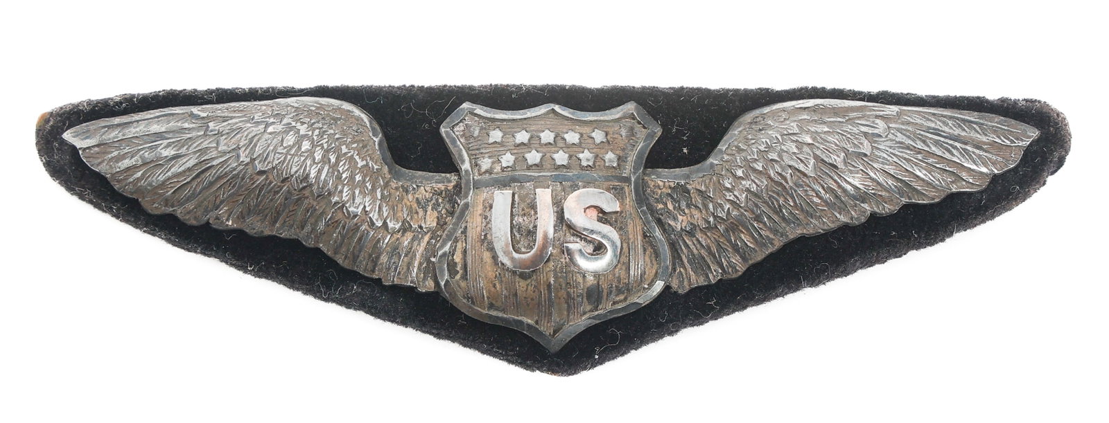 WWI US ARMY AIR CORPS 3" PILOT WINGS By D. DUNHAM (1 of 2)