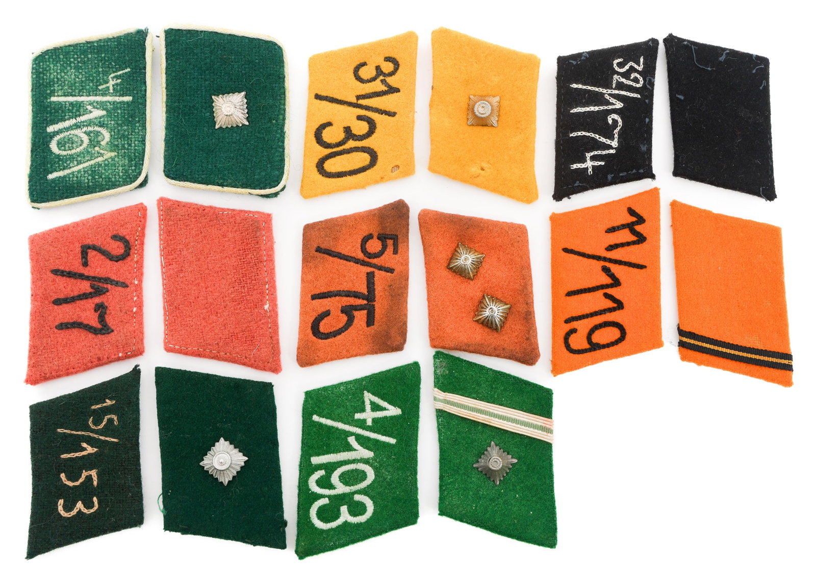 WWII - POST WAR GERMAN SA UNIT COLLAR TAB SETS (1 of 18)