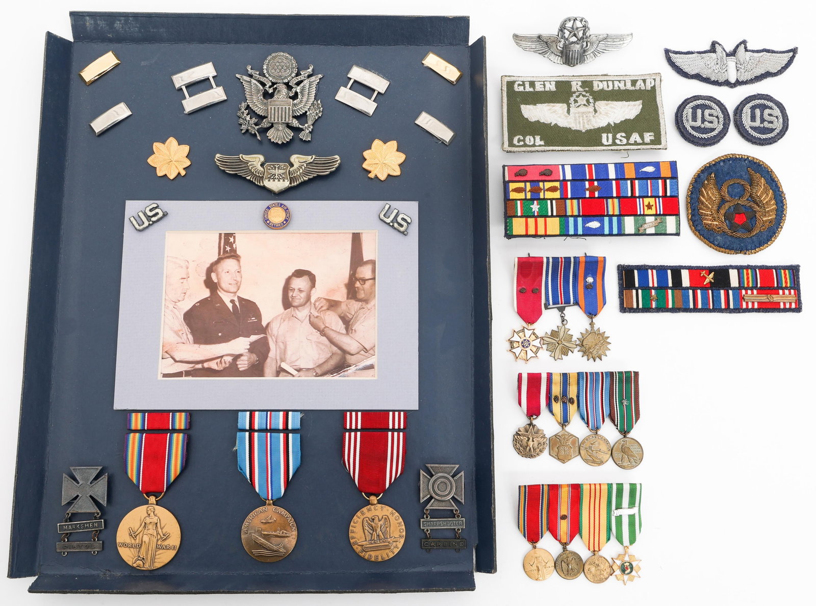 WWII - KOREAN WAR USAAF WINGS, INSIGNIA & MEDALS (1 of 14)