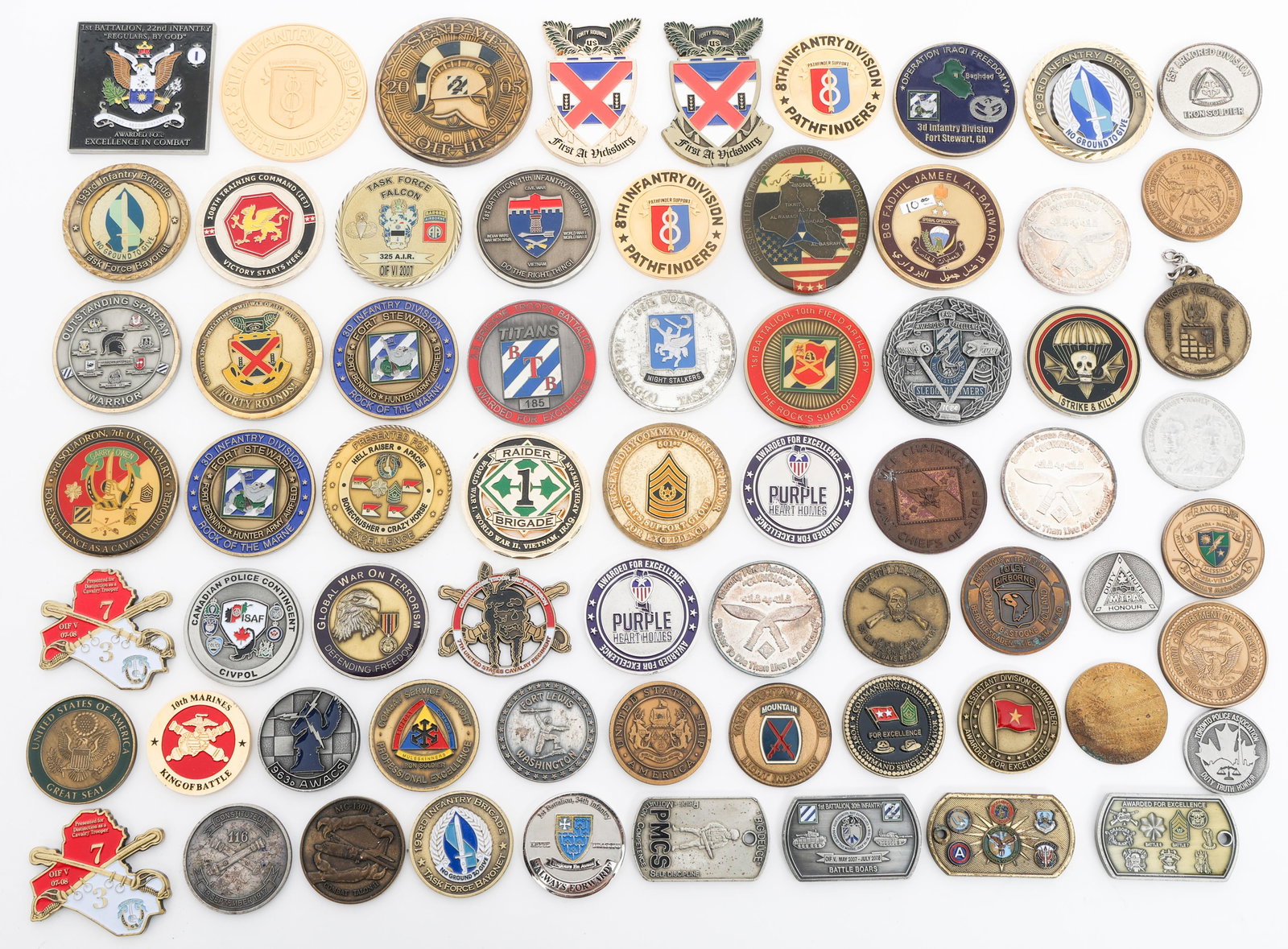 COLD WAR - CURRENT US ARMED FORCES CHALLENGE COINS (1 of 17)
