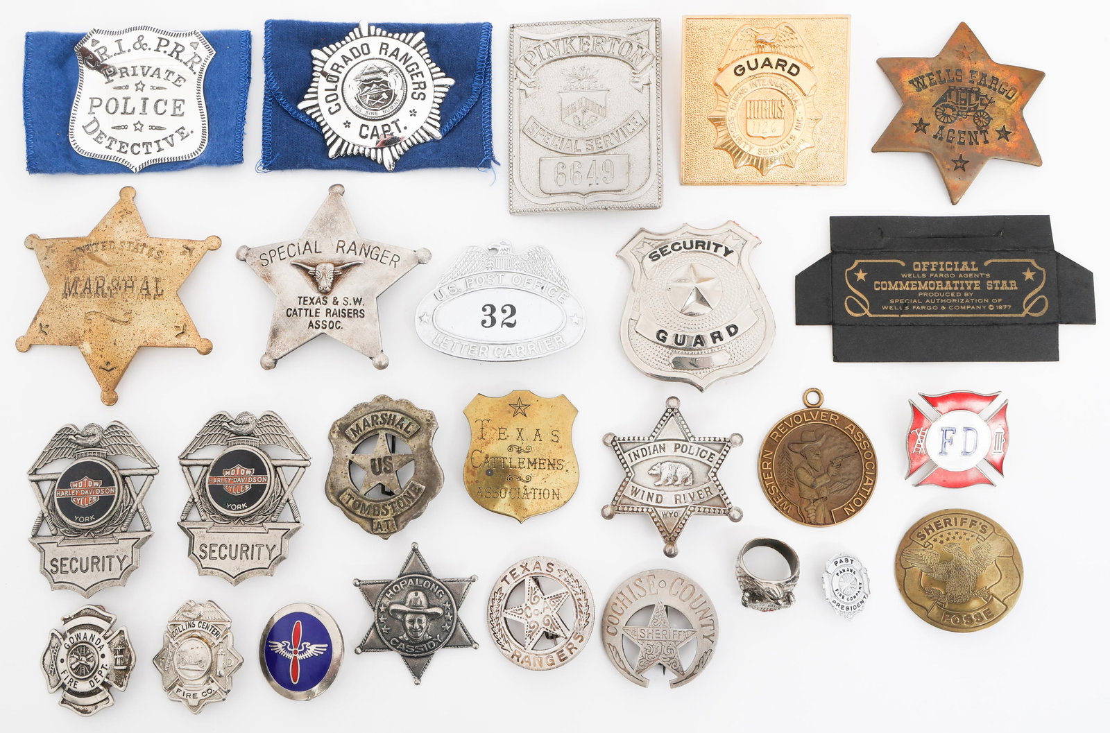 OBSOLETE US POLICE, SECURITY, & SHERIFF BADGES (1 of 17)