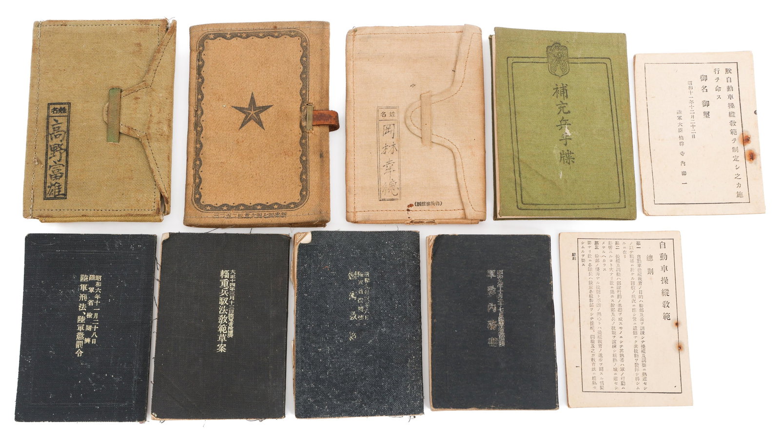 1920 - WWII JAPANESE ARMY TRAINING MANUALS (1 of 13)