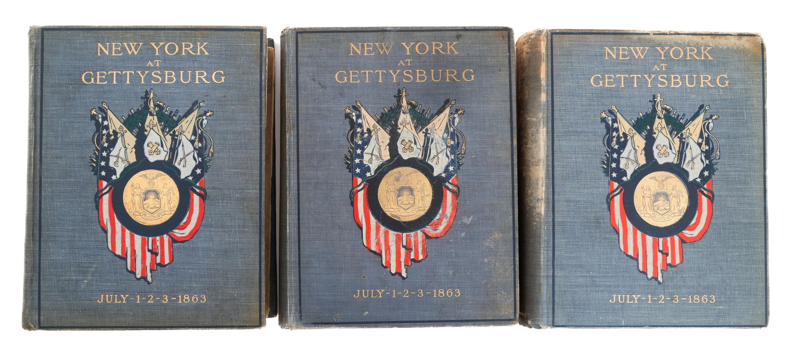NEW YORK AT GETTYSBURG BOOKS VOLUMES I - III 1900 (1 of 20)