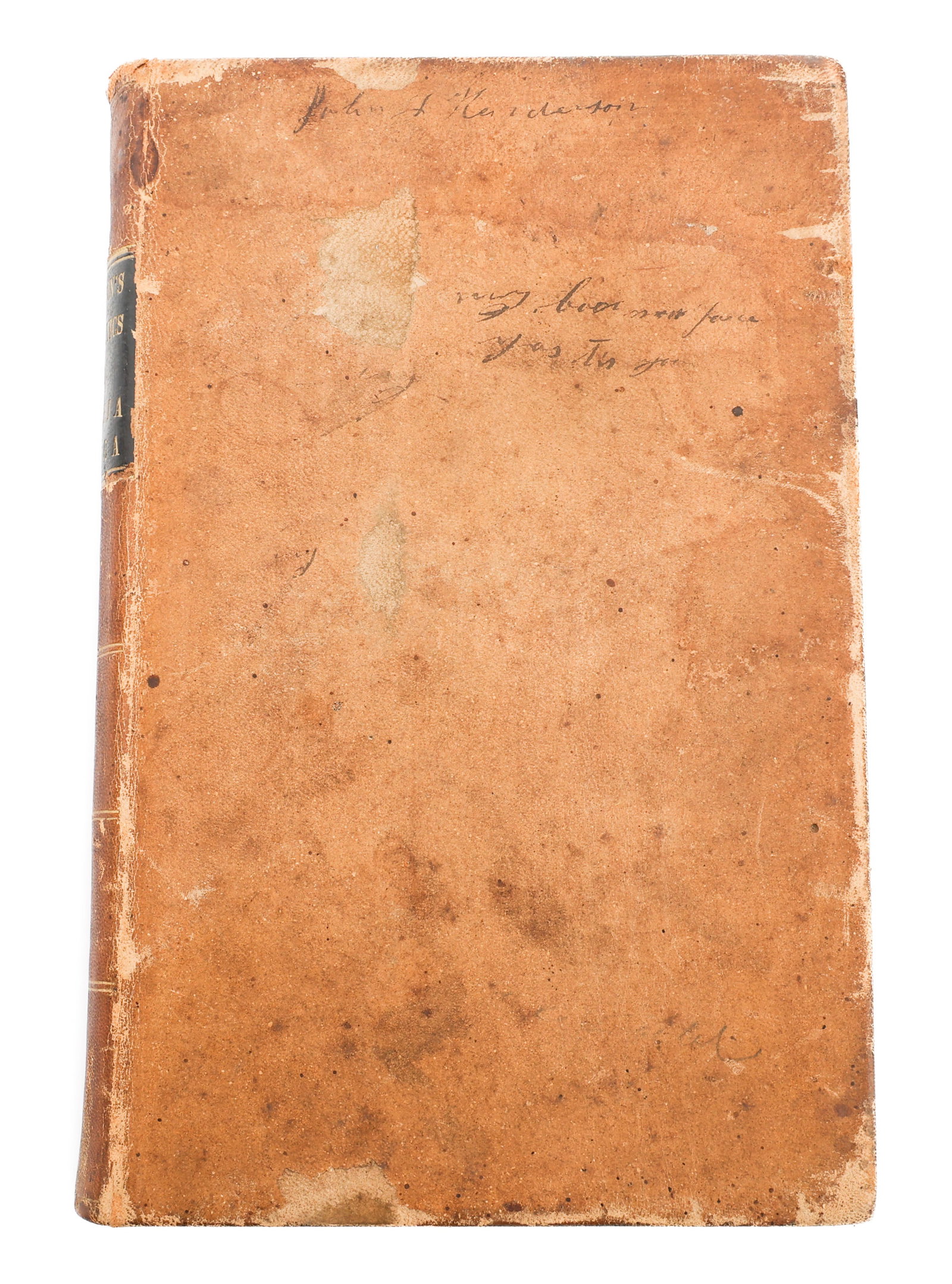1857 US MEDICAL TEXT BOOK: 1857 US MEDICAL TEXT BOOK 1857 General Therapeutics and Materia Medica Medical Text Book, 6th edition, volume 2. Written by Robley Dunglison. Hand signed by a father in 1863, then passed onto his son 