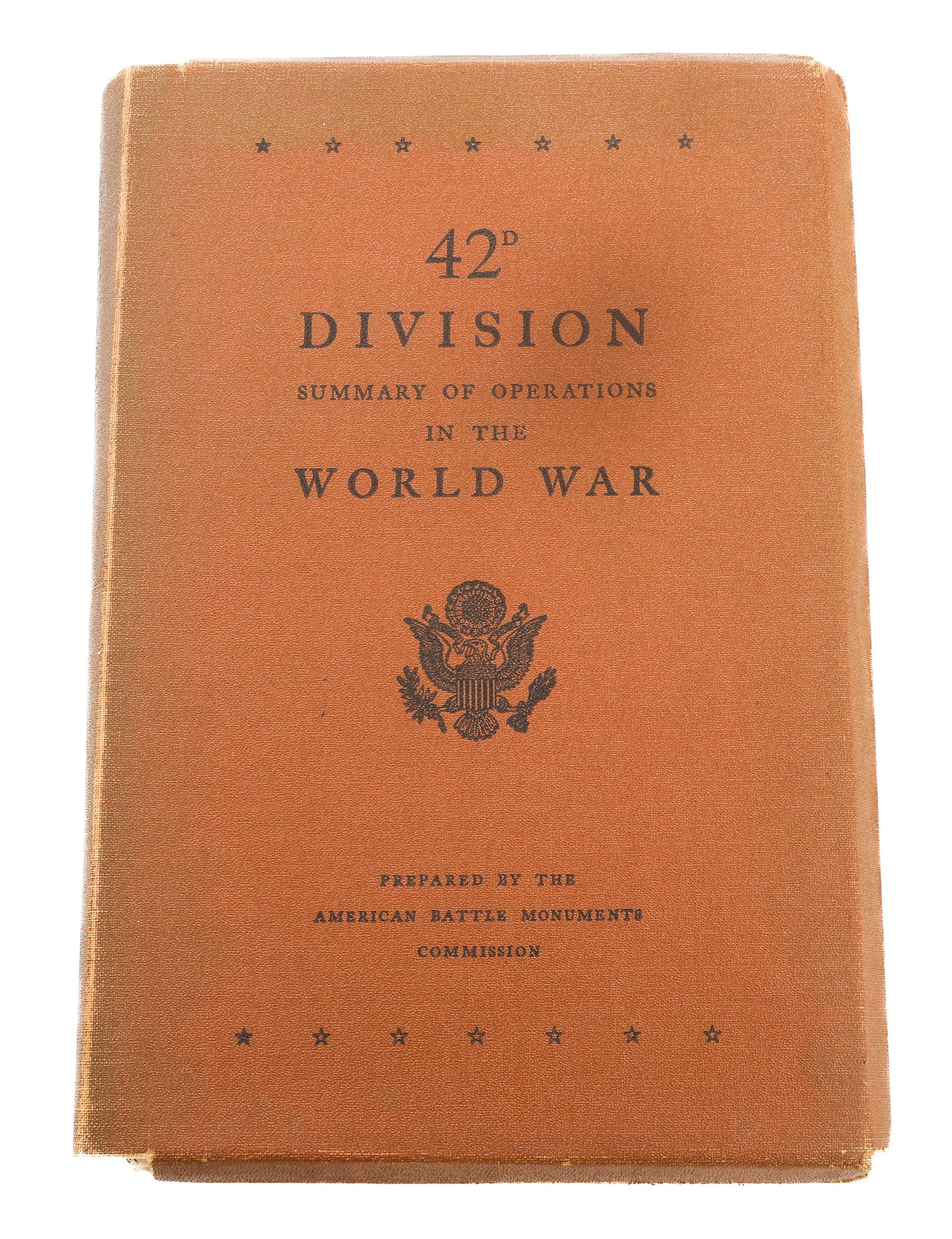 SUMMARY OF OPERATIONS OF 42nd DIVISION IN WWI BOOK (1 of 16)