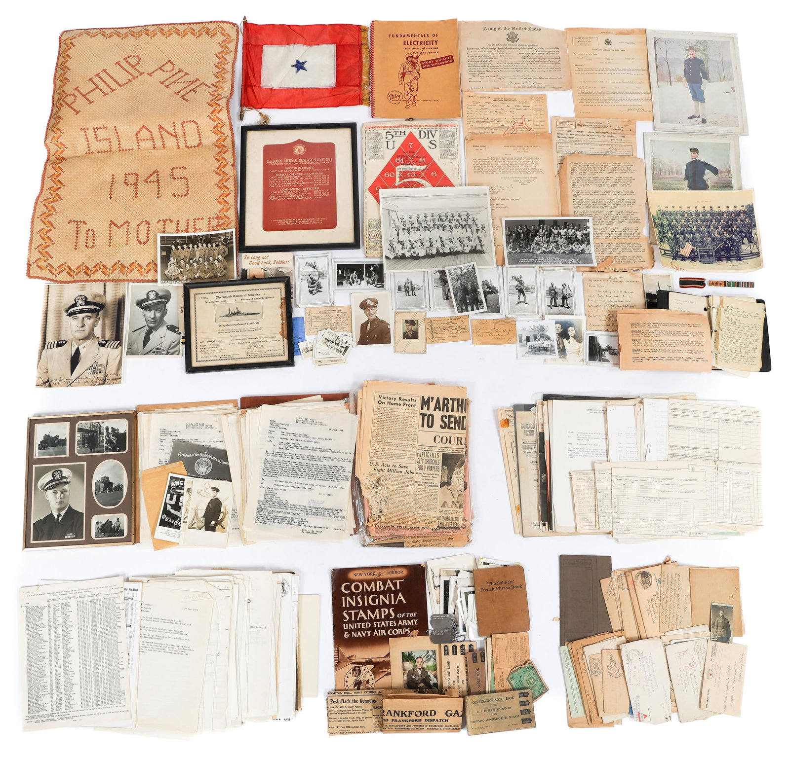 WWI, WWII, KOREA, & VIETNAM US SOLDIERS GROUPINGS (1 of 20)