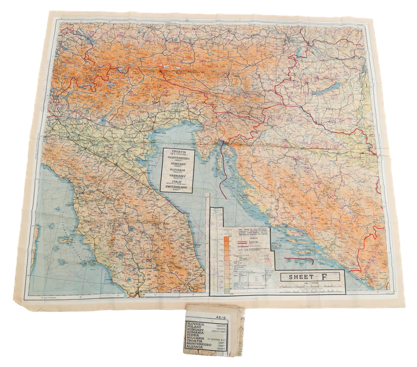 WWII USAAF GERMANY & BALKANS ESCAPE MAPS (1 of 20)