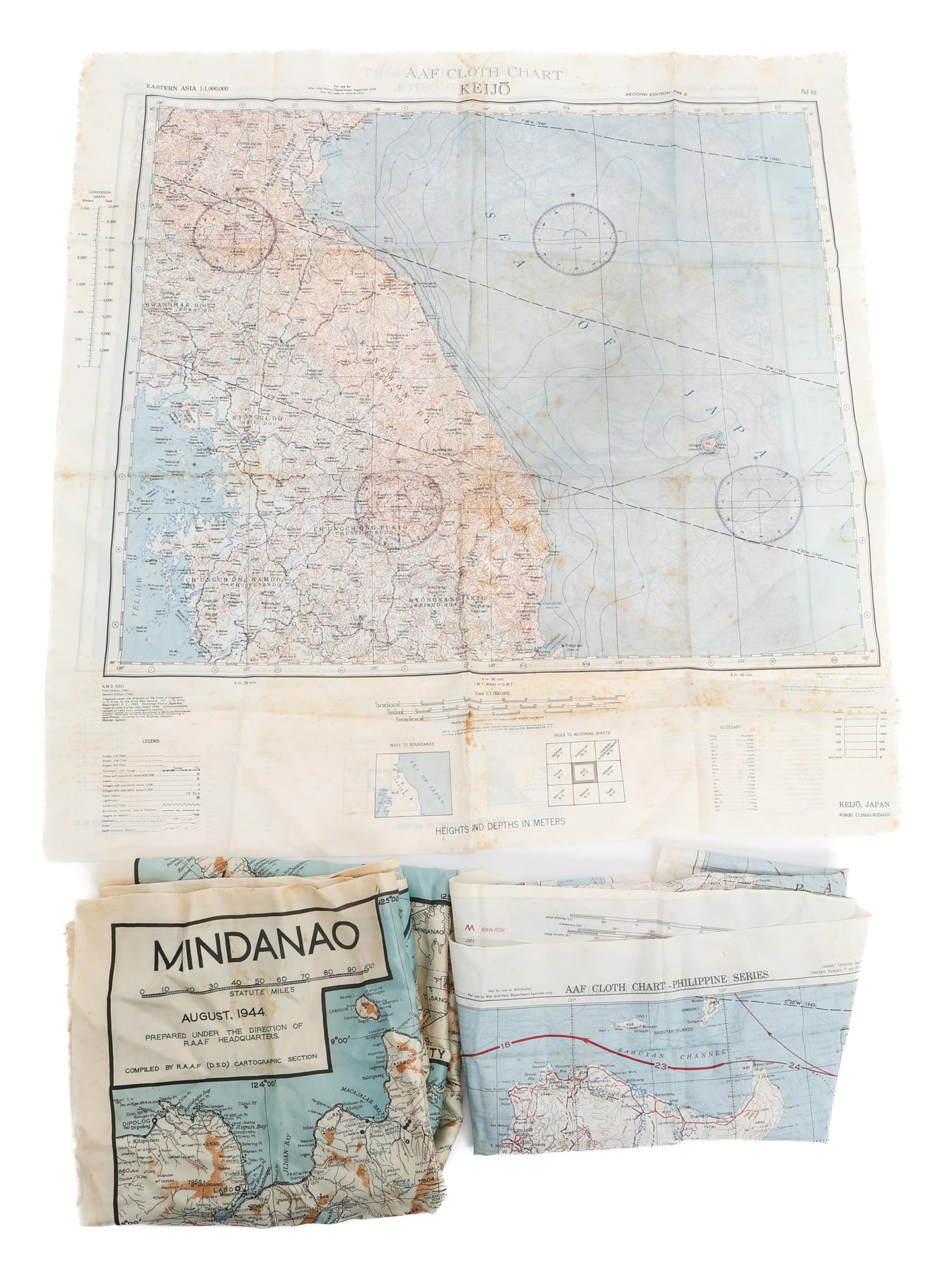 WWII USAAF PACIFIC ESCAPE & EVASION MAPS & CHART (1 of 20)