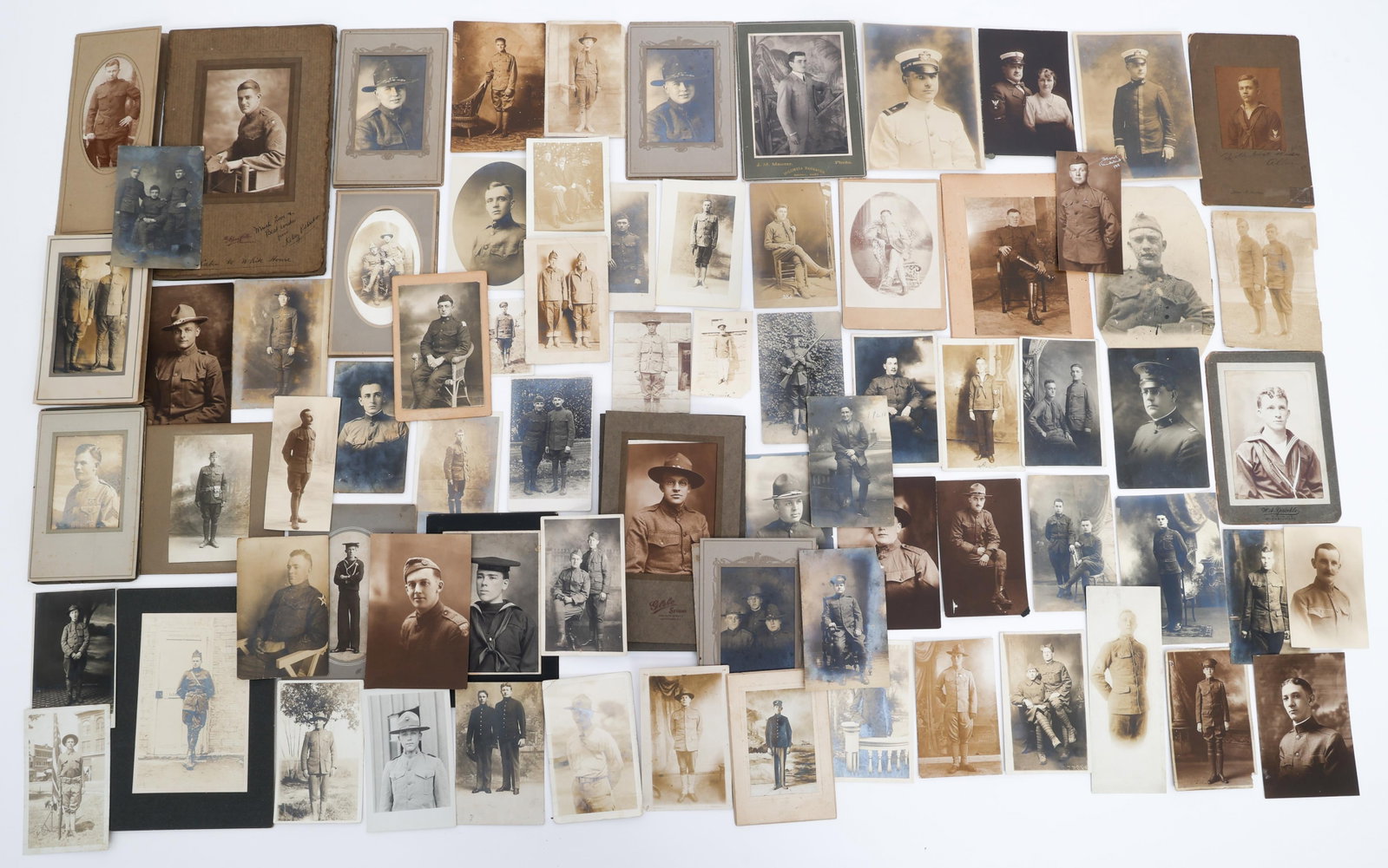 WWI US ARMY AEF, NAVY & CAVAVLRY STUDIO PHOTOS (1 of 18)