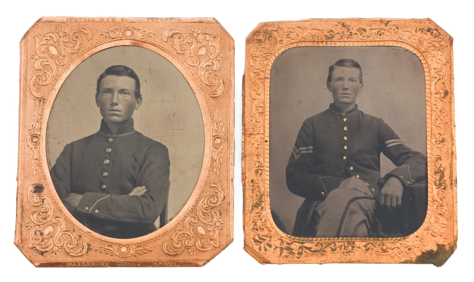 CIVIL WAR UNION ARMY SOLDIERS FRAMED TINTYPES (1 of 7)