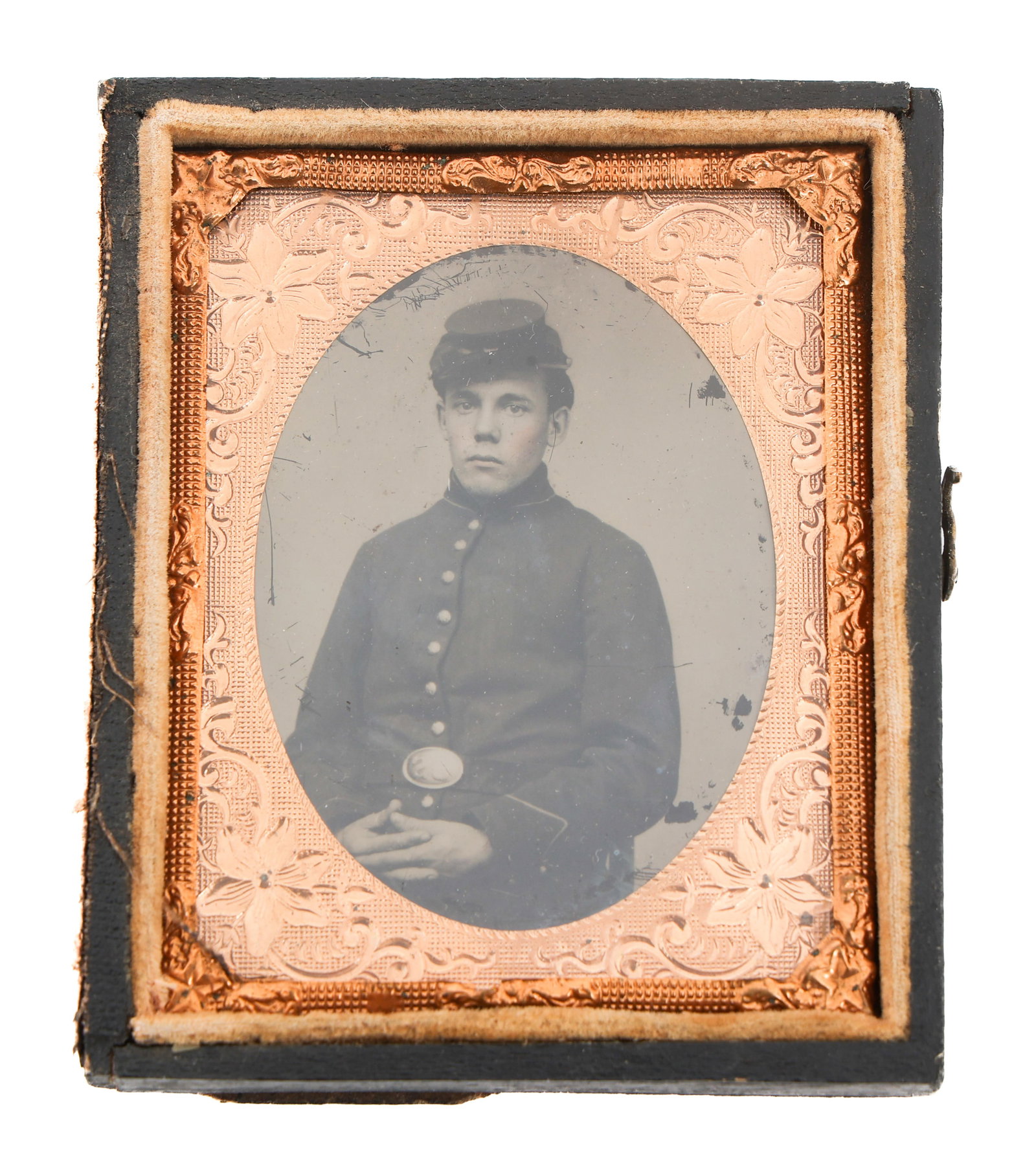 CIVIL WAR UNION ARMY SOLDIER AMBROTYPE (1 of 3)