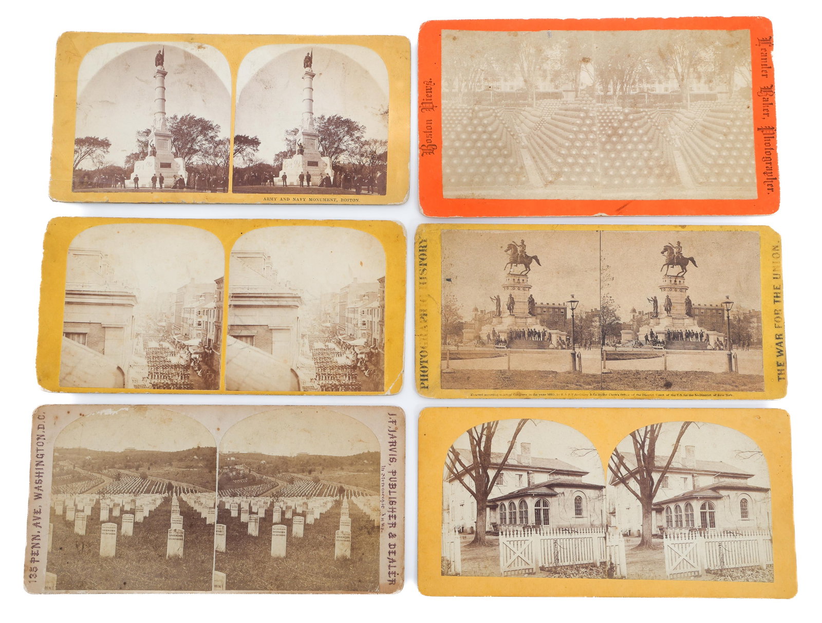 POST CIVIL WAR MEMORIAL & BATTLEFIELD STEREOCARDS (1 of 14)