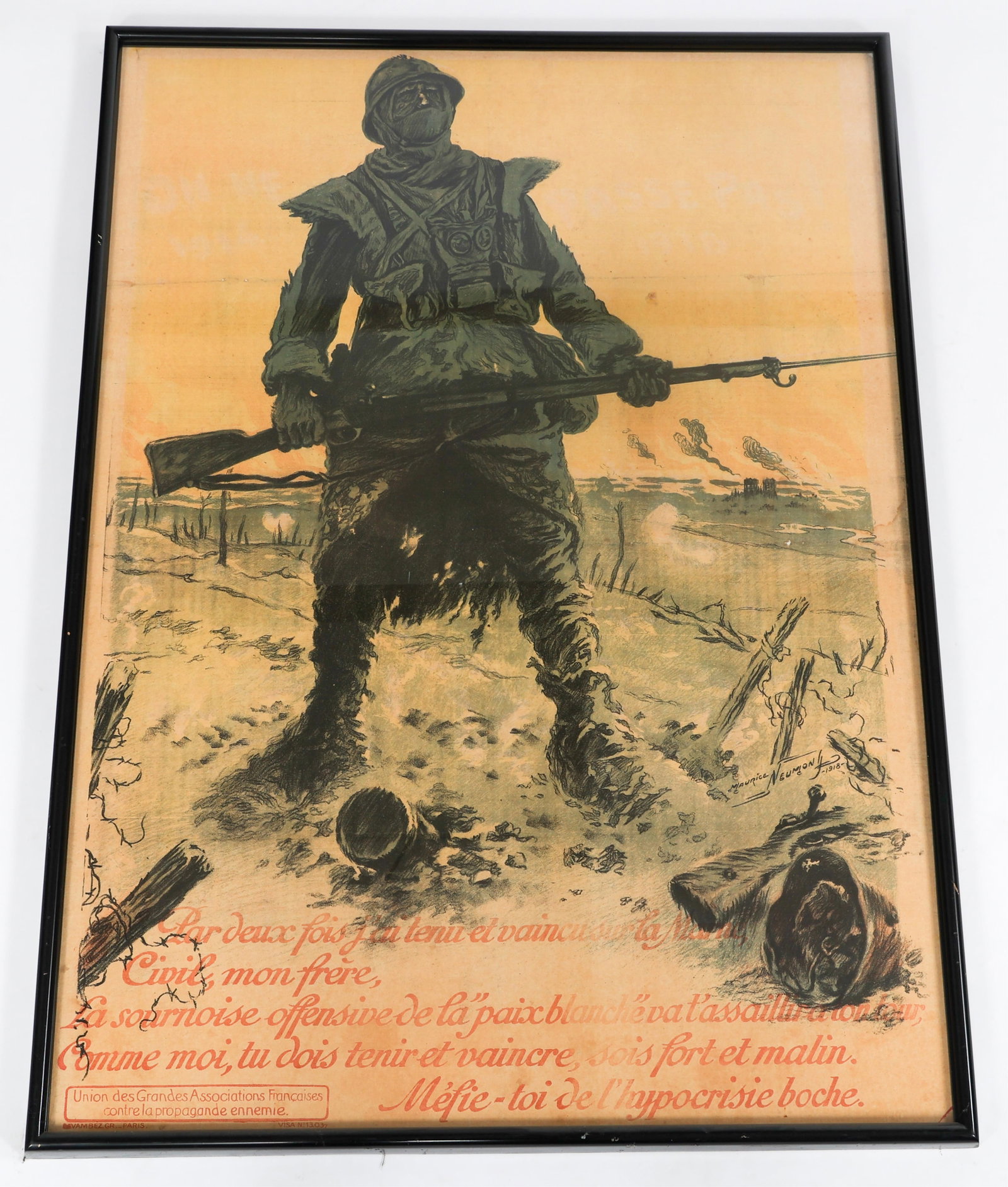 WWI FRENCH ON NE PASSE PAS HOMEFRONT POSTER (1 of 7)