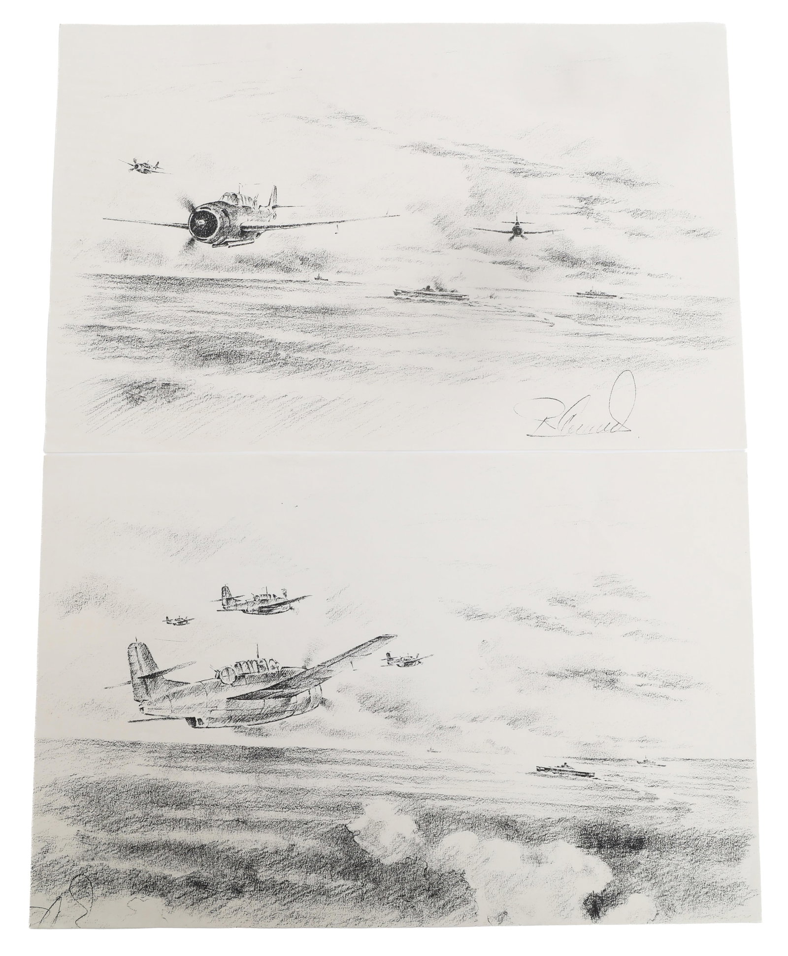 US NAVY TBF-1 SKETCH PRINTS by ROBERTO CERNUDA (1 of 7)