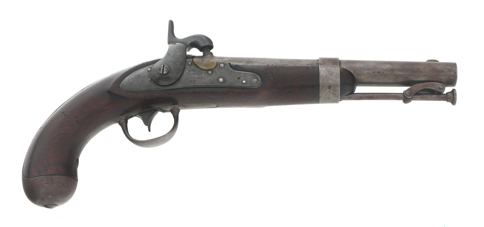 US R. JOHNSON MODEL 1836 .54 CAL CONVERSION PISTOL (1 of 14)