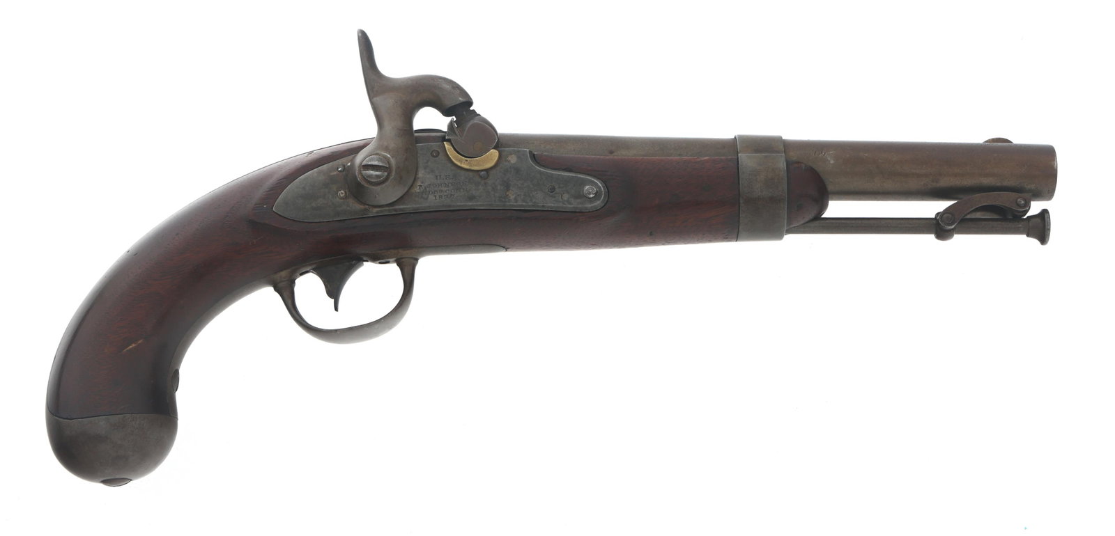 US R. JOHNSON MODEL 1836 .54 CAL CONVERSION PISTOL (1 of 13)