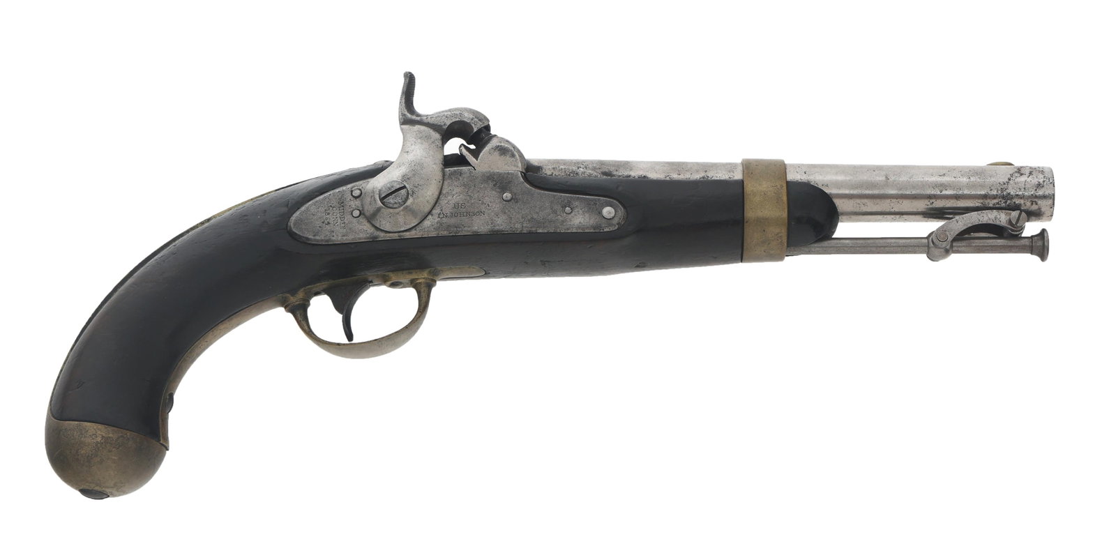 1854 US I.N. JOHNSON MODEL 1842 .54 CALIBER PISTOL (1 of 12)