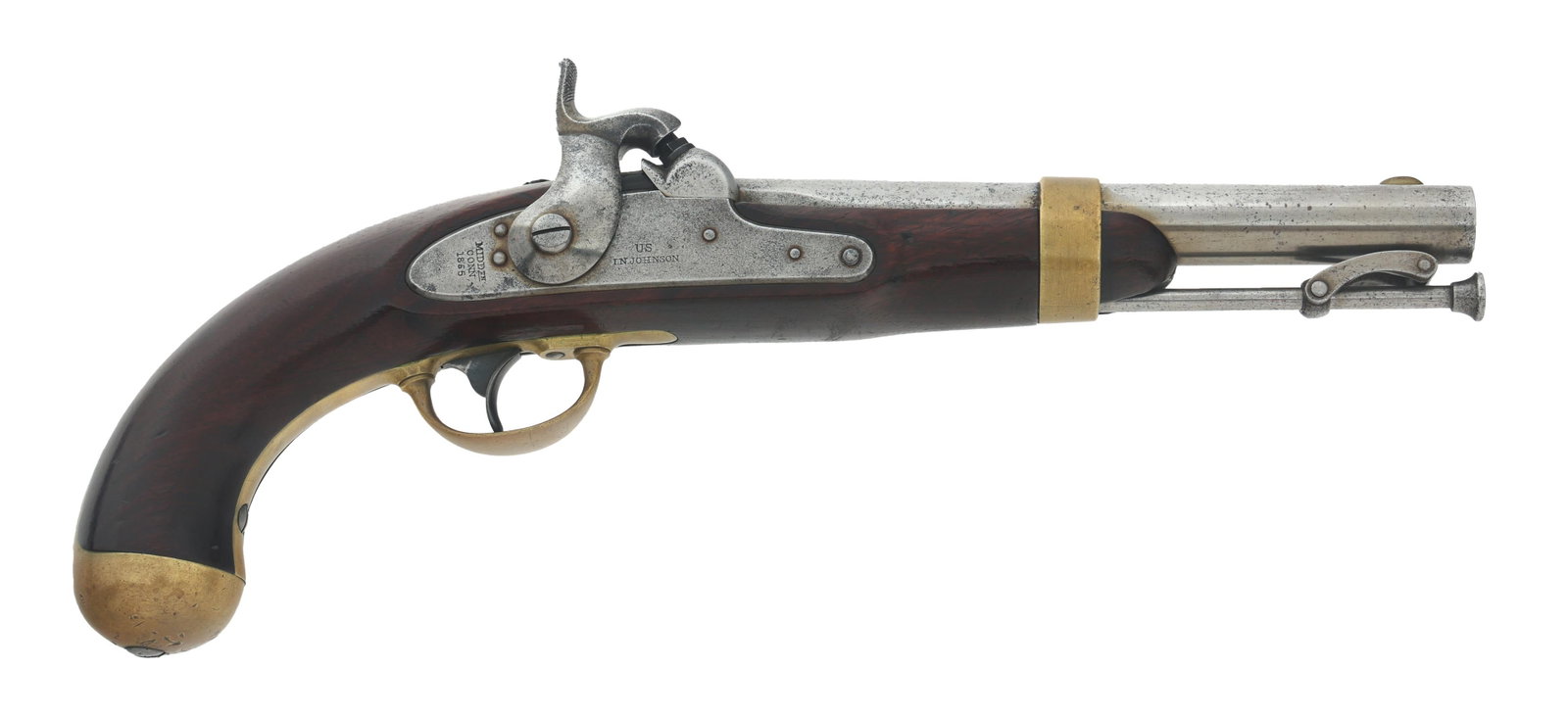 1854 US I.N. JOHNSON MODEL 1842 .54 CALIBER PISTOL (1 of 13)