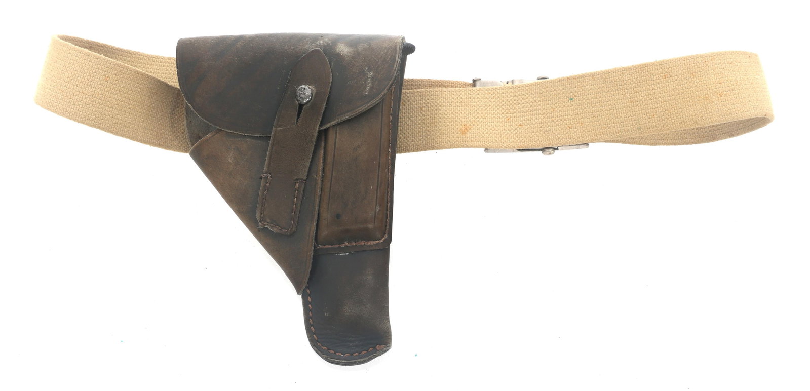 WWII BERETTA MODEL 1934 PISTOL HOLSTER & BELT (1 of 5)
