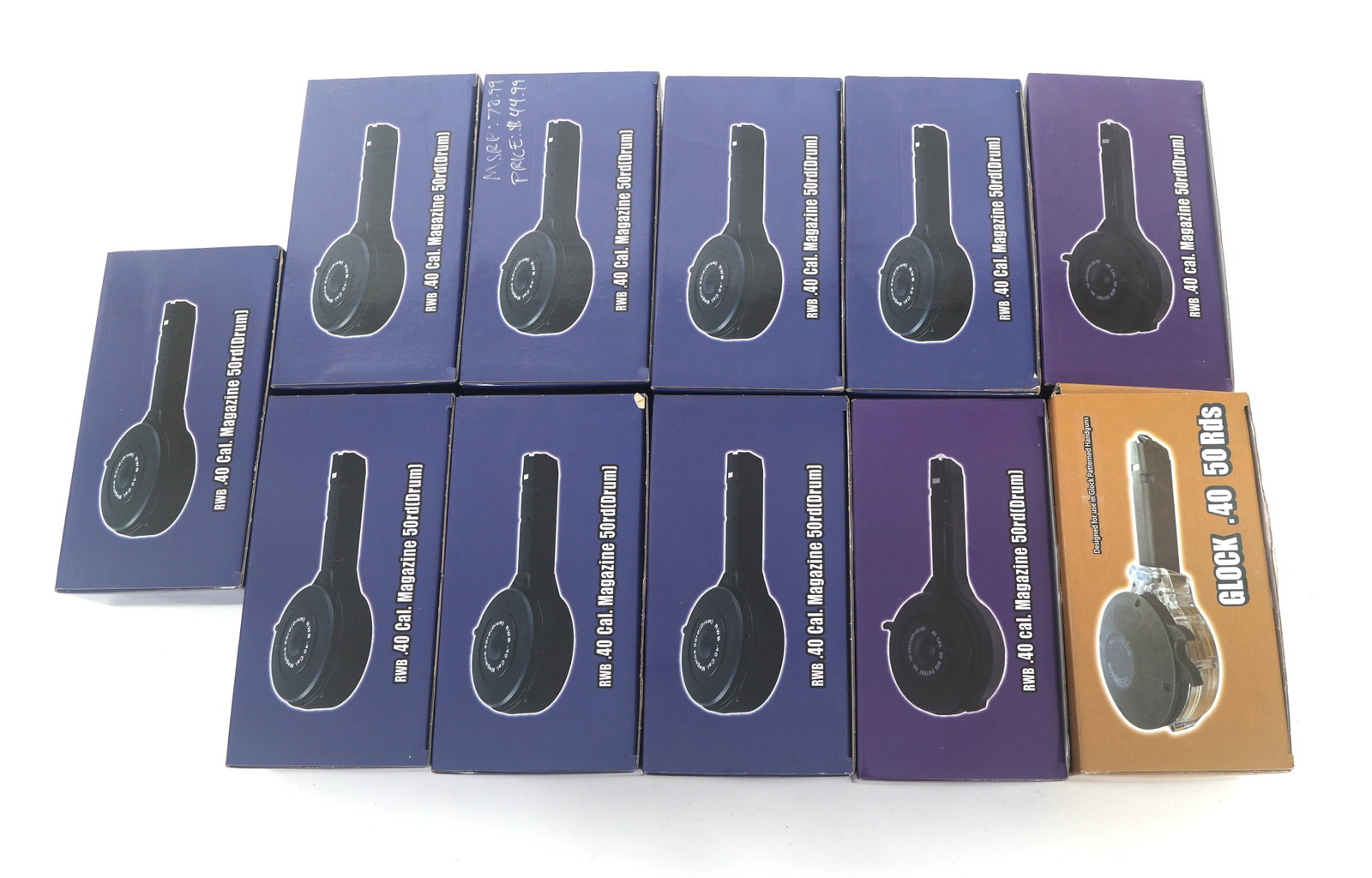 RWB .40 CALIBER 50 ROUND HANDGUN MAGAZINES (1 of 5)