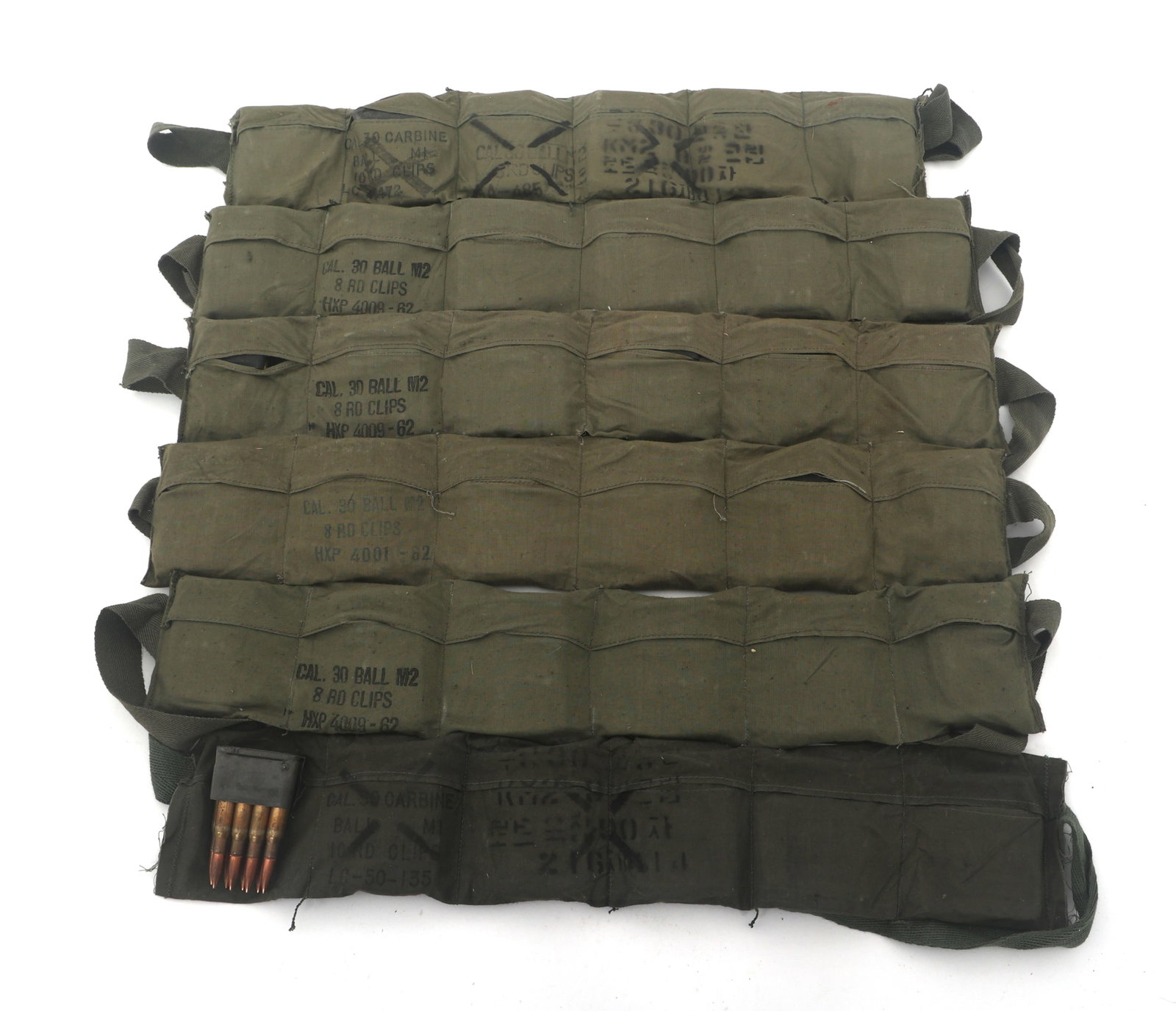 30-06 CALIBER RIFLE AMMUNITION - 19 POUNDS TGW: 30-06 CALIBER RIFLE AMMUNITION - 19 POUNDS TGW 19 Pounds total gross weight .30-06 caliber rifle ammunition. Total gross weight includes en bloc clips and bandoleers. Caliber / Gauge: 30-06 Weight: