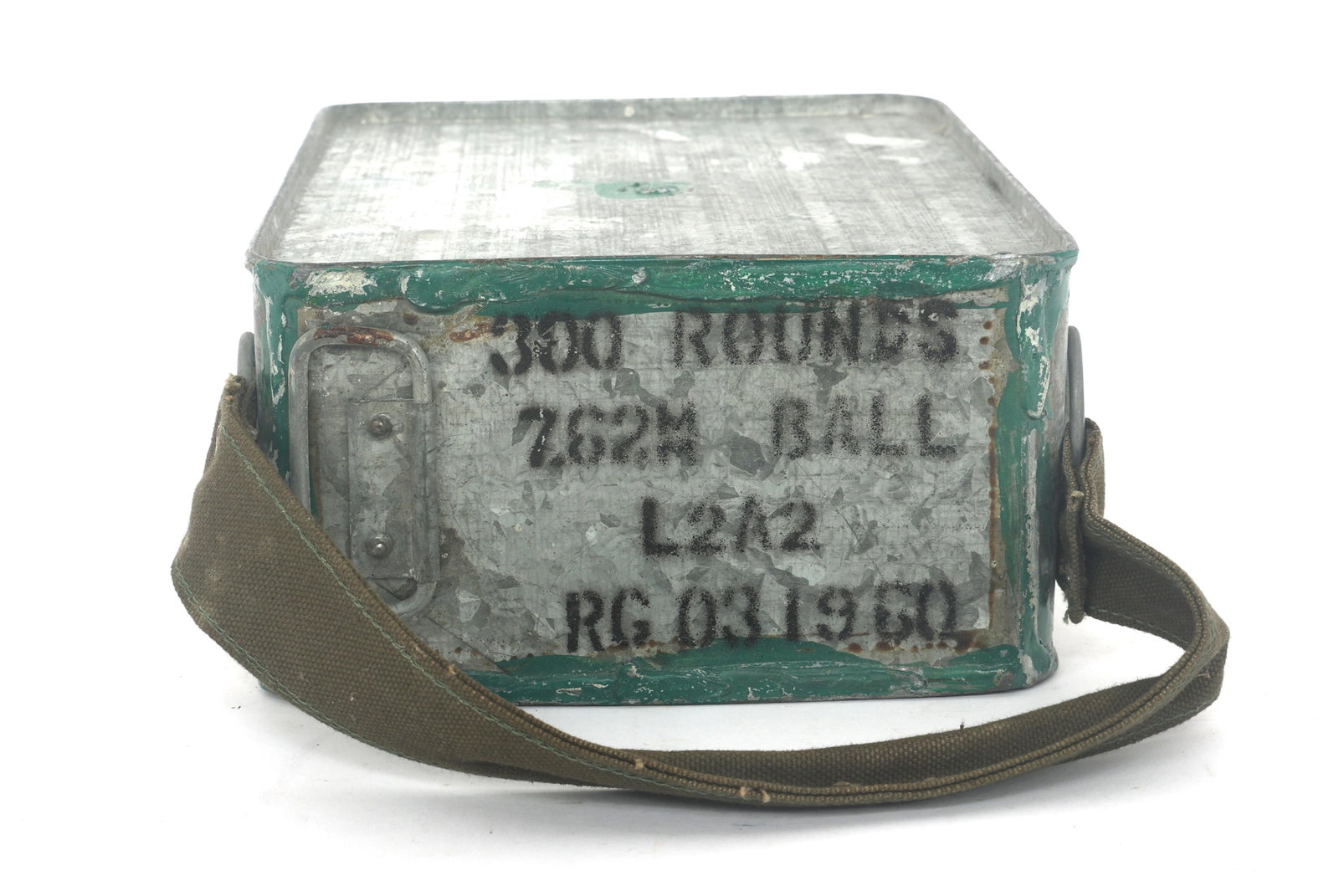 7.62mm CALIBER BALL AMMUNITION - 300 ROUNDS: 7.62mm CALIBER BALL AMMUNITION - 300 ROUNDS 300 Rounds 7.62x51mm caliber ball ammunition in sealed can. Caliber / Gauge: 7.62mm Weight: 18.5 Pounds