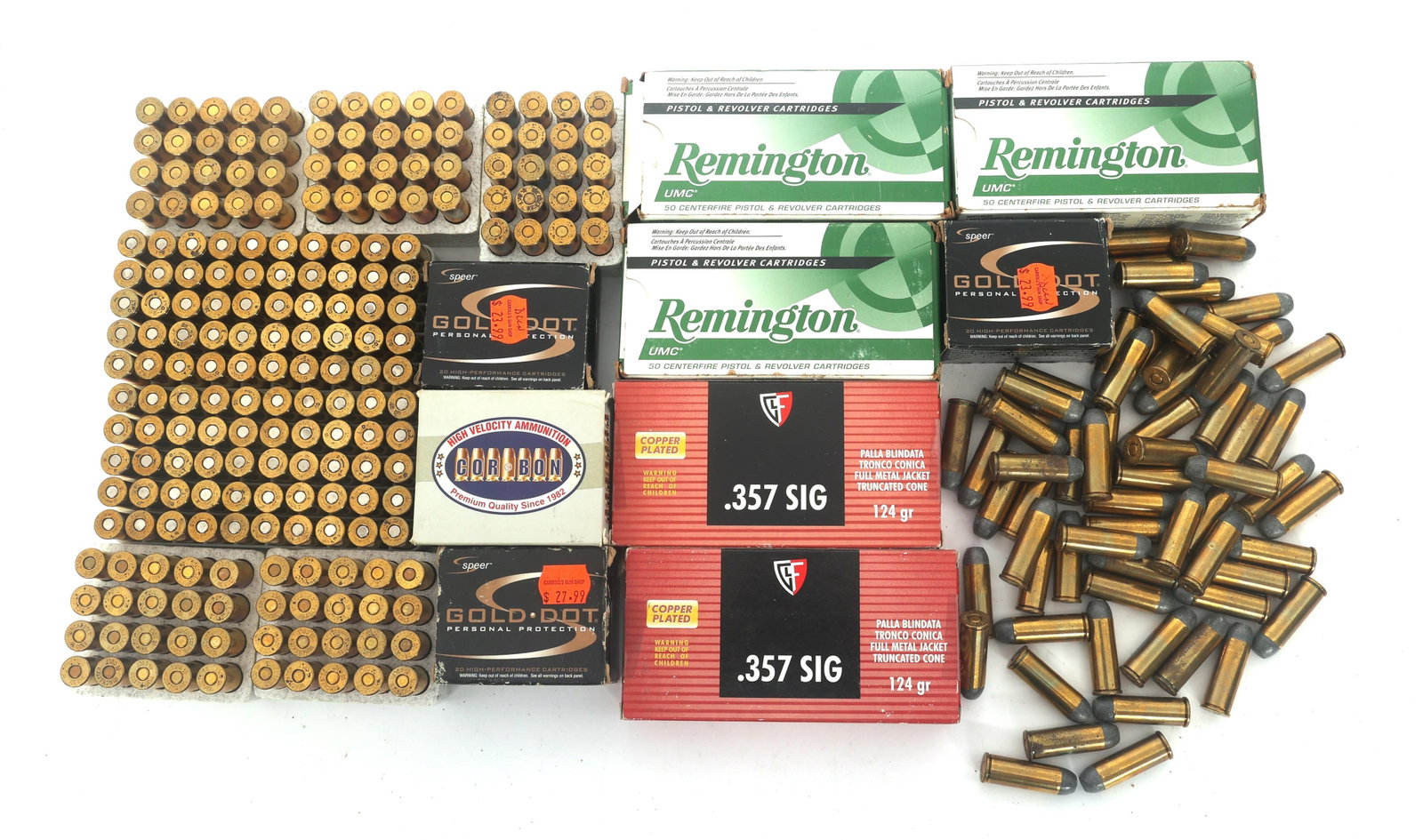 357 SIG & .45 COLT CALIBER AMMUNITION - 24 LBS TGW (1 of 5)