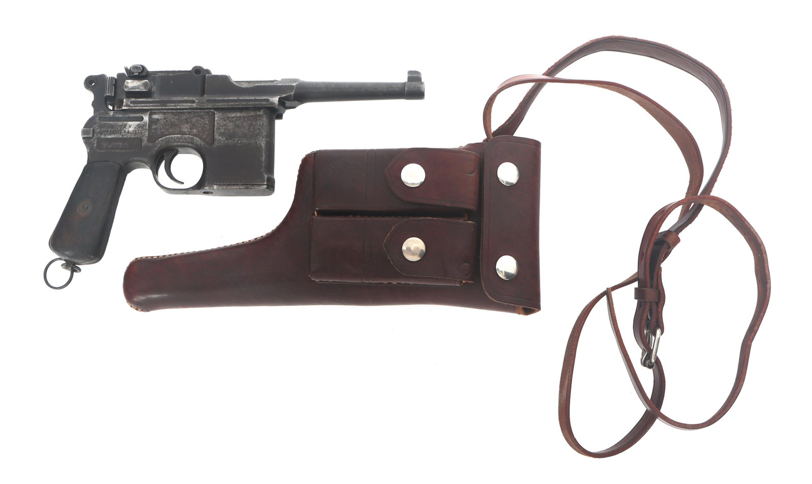 MAUSER MODEL C96 BOLO 7.63mm BROOMHANDLE PISTOL (1 of 17)