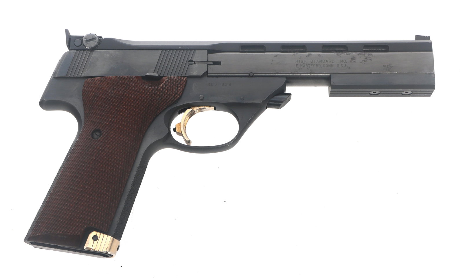 HIGH STANDARD MODEL VICTOR .22 LR CAL TAGET PISTOL (1 of 13)