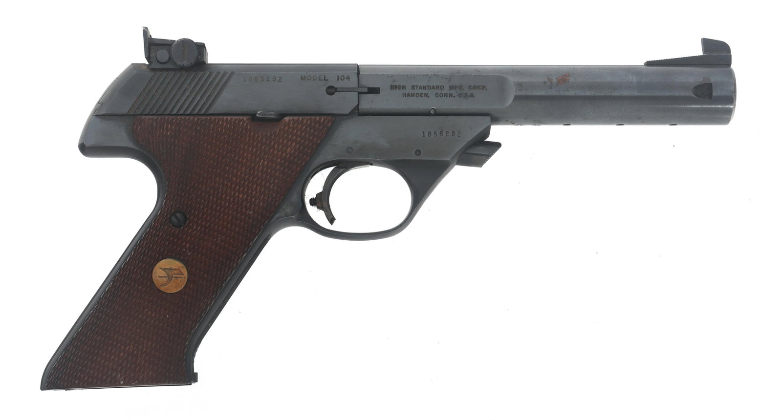 HI-STANDARD MODEL 104 .22 LR CALIBER TARGET PISTOL (1 of 13)
