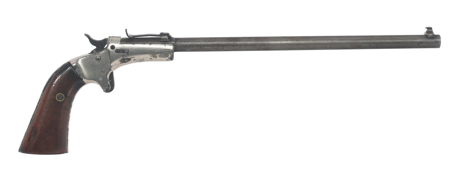 J. STEVENS NO 43 .22 CALIBER TIP UP PISTOL (1 of 12)