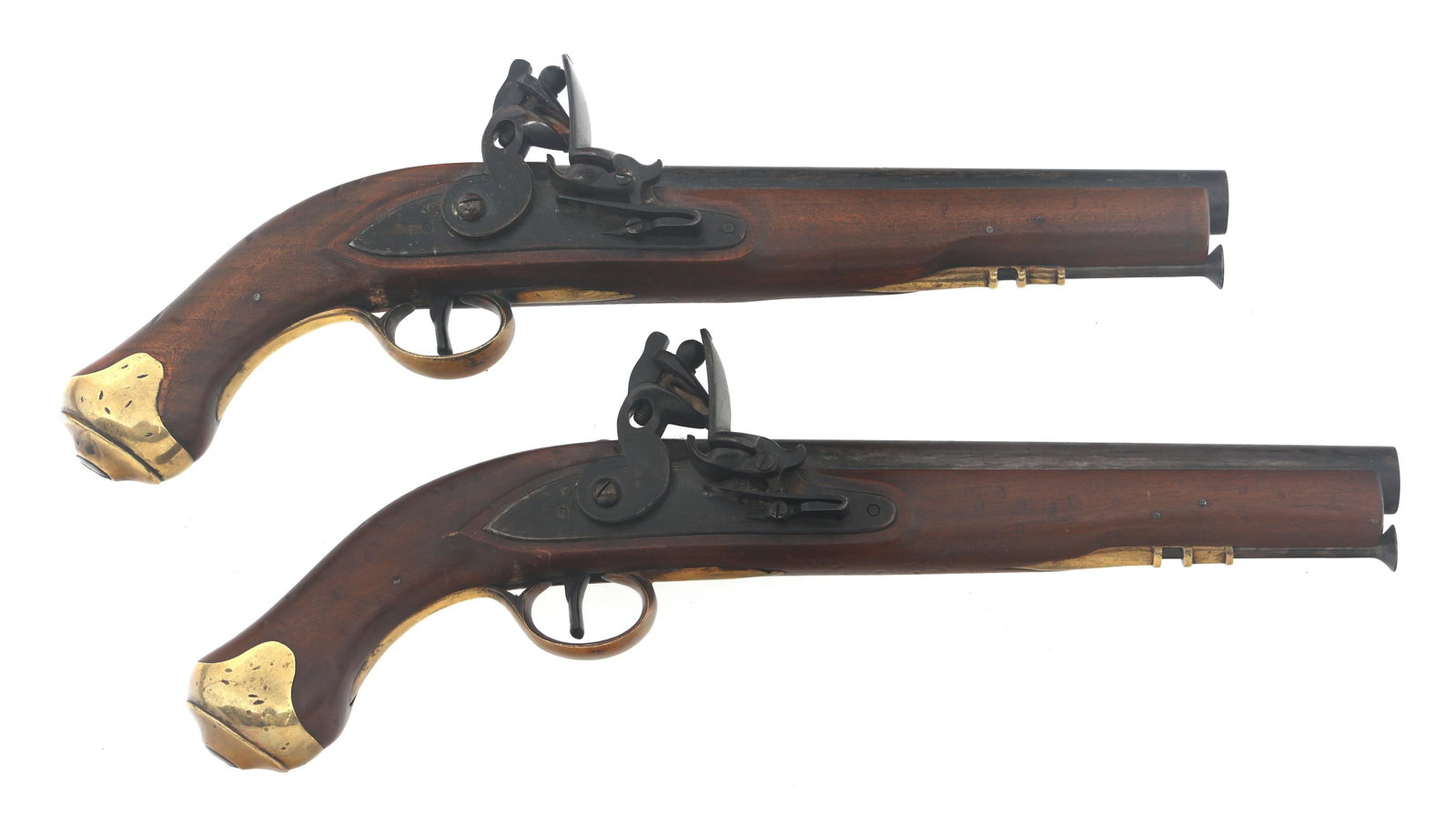 MODERN COPY TOWER FLINTLOCK PISTOL PAIR (1 of 20)