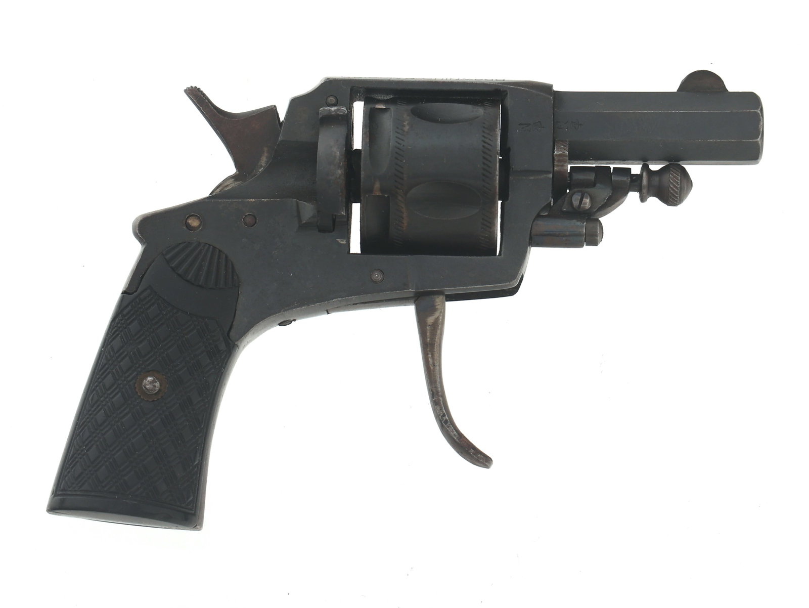 GERMAN 6.35mm CALIBER FOLDING TRIGGER REVOLVER (1 of 6)