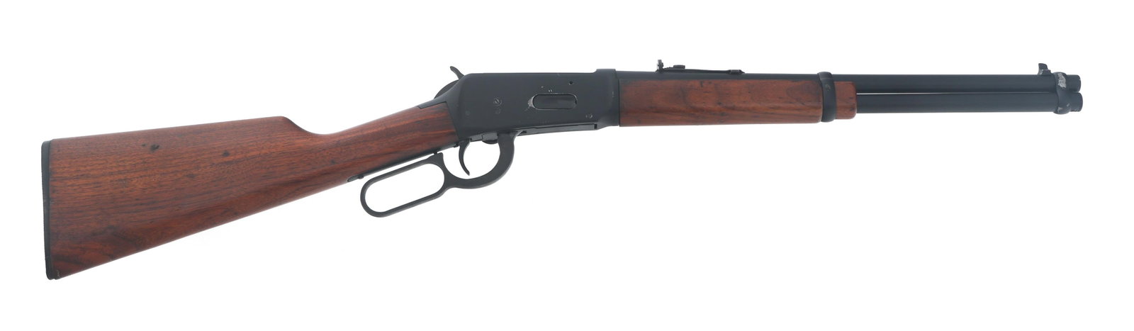 WINCHESTER MODEL 94 .30-30 CALIBER CARBINE: WINCHESTER MODEL 94 .30-30 CALIBER CARBINE Winchester Model 94 .30-30 caliber lever action carbine. Matte black finish. Wood stocks. Adjustable rear sight. Caliber / Gauge: 30-30 Barrel Length: 16.25"