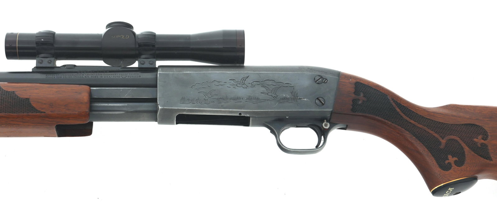 ITHACA MODEL 37 FEATHERLIGHT DEERSLAYER SHOTGUN - 8