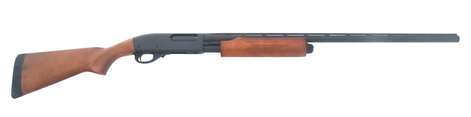 REMINGTON 870 EXPRESS MAGNUM 20 GA SHOTGUN: REMINGTON 870 EXPRESS MAGNUM 20 GA SHOTGUN Remington Model 870 Express Magnum 20 gauge pump action shotgun. 2.75"-3" shells. Removable Modified choke. Matte black finish. Bead front sight. Checkered w