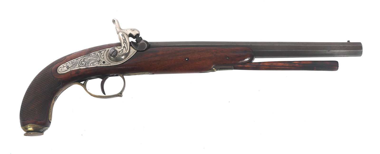BELGIAN .50 CALIBER PERCUSSION PISTOL (1 of 12)
