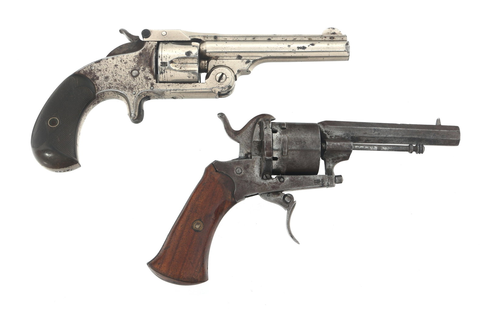 S&W MODEL 1 1/2 & GERMAN PIN FIRE 7.65mm REVOLVERS (1 of 5)