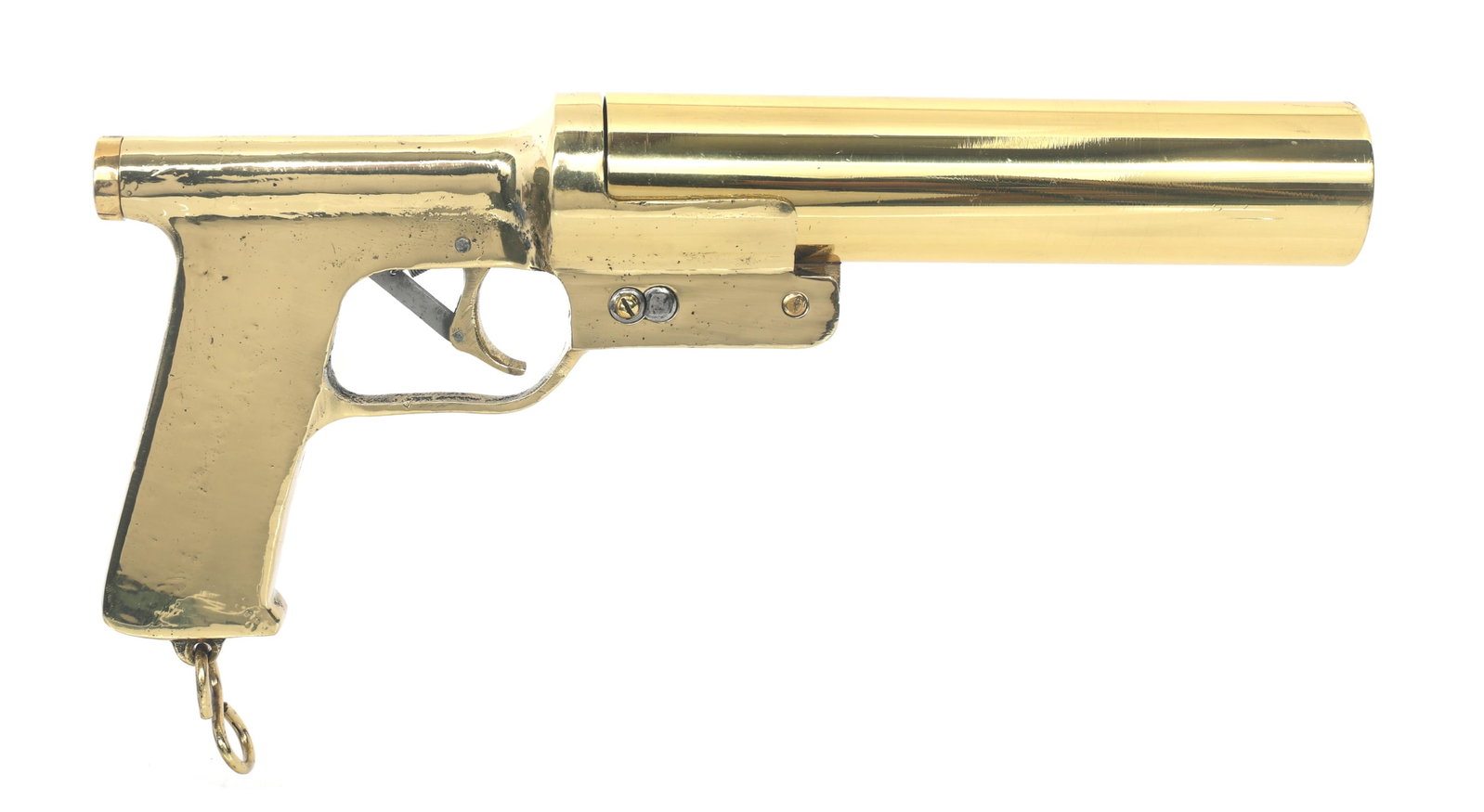 FEDERAL LABORATORIES 37mm CALIBER FLARE PISTOL: FEDERAL LABORATORIES 37mm CALIBER FLARE PISTOL Federal Laboratories Sculler 37mm caliber signal flare pistol. Left side of grip stamped Sculler Signal Pistol MFGD by Federal Laboratories Inc,