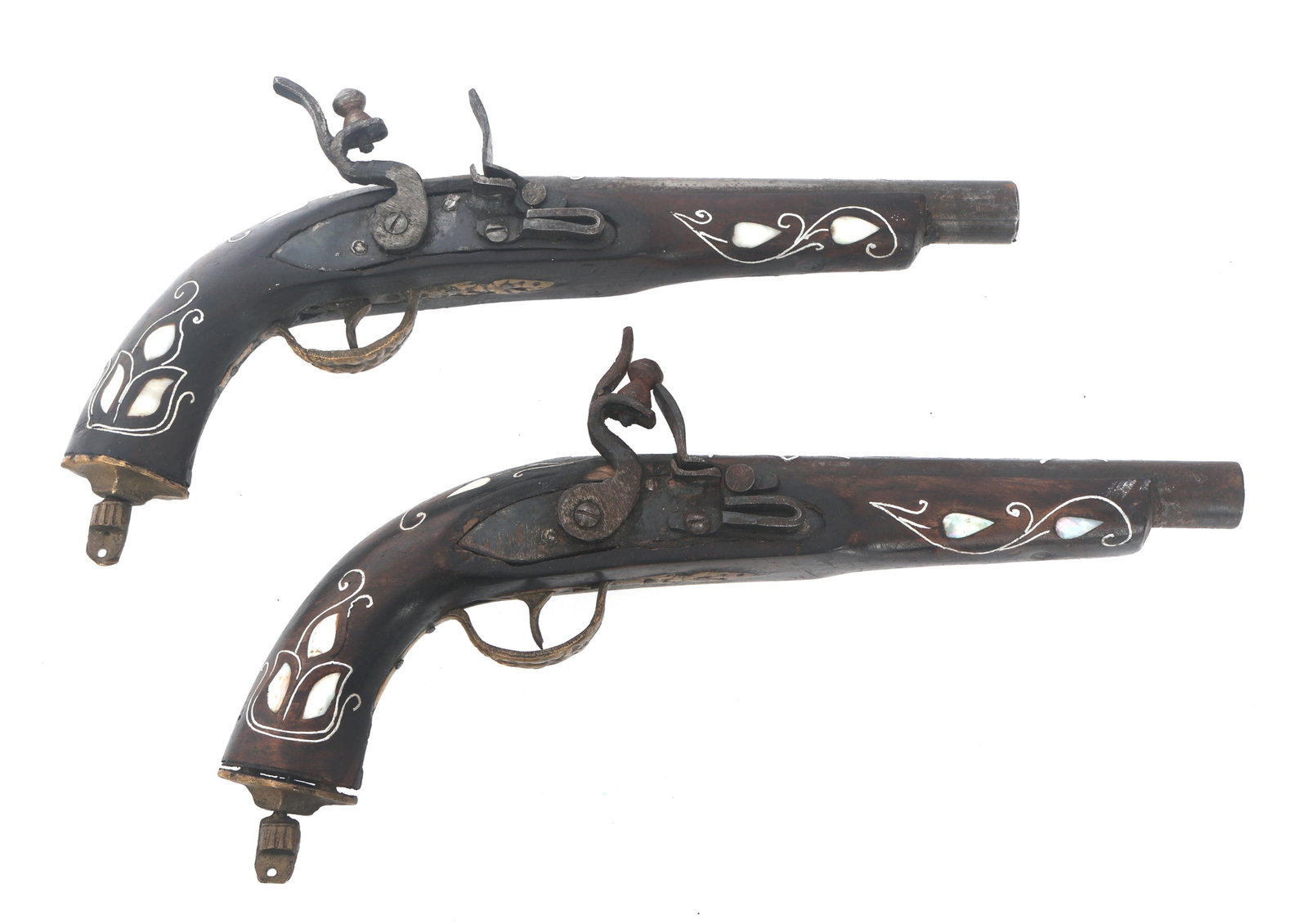 FLINTLOCK DISPLAY PISTOL PAIR (1 of 5)