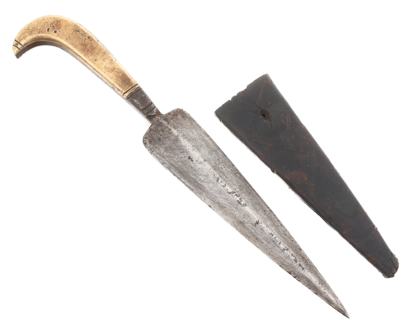 18th C. EUROPEAN DAGGER WITH SHEATH (1 of 14)