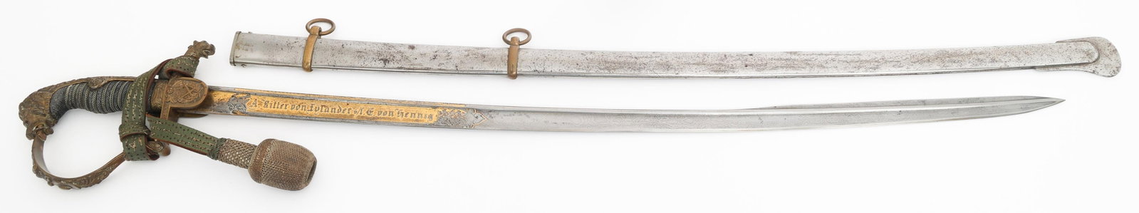 IMPERIAL GERMAN HUSSAR RGT PRESENTATION SWORD (1 of 20)