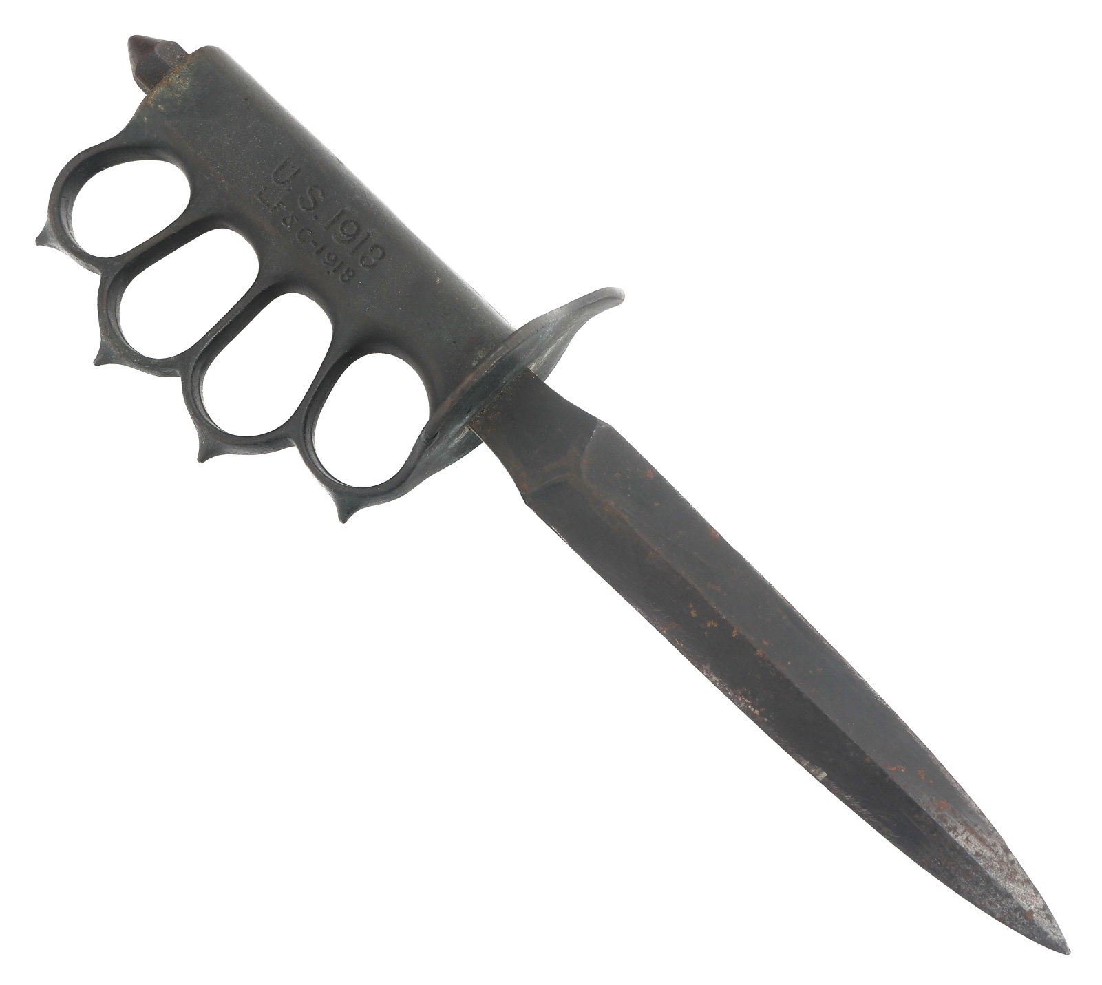 WWI US ARMY M1918 TRENCH KNIFE by L.F. & C. (1 of 9)