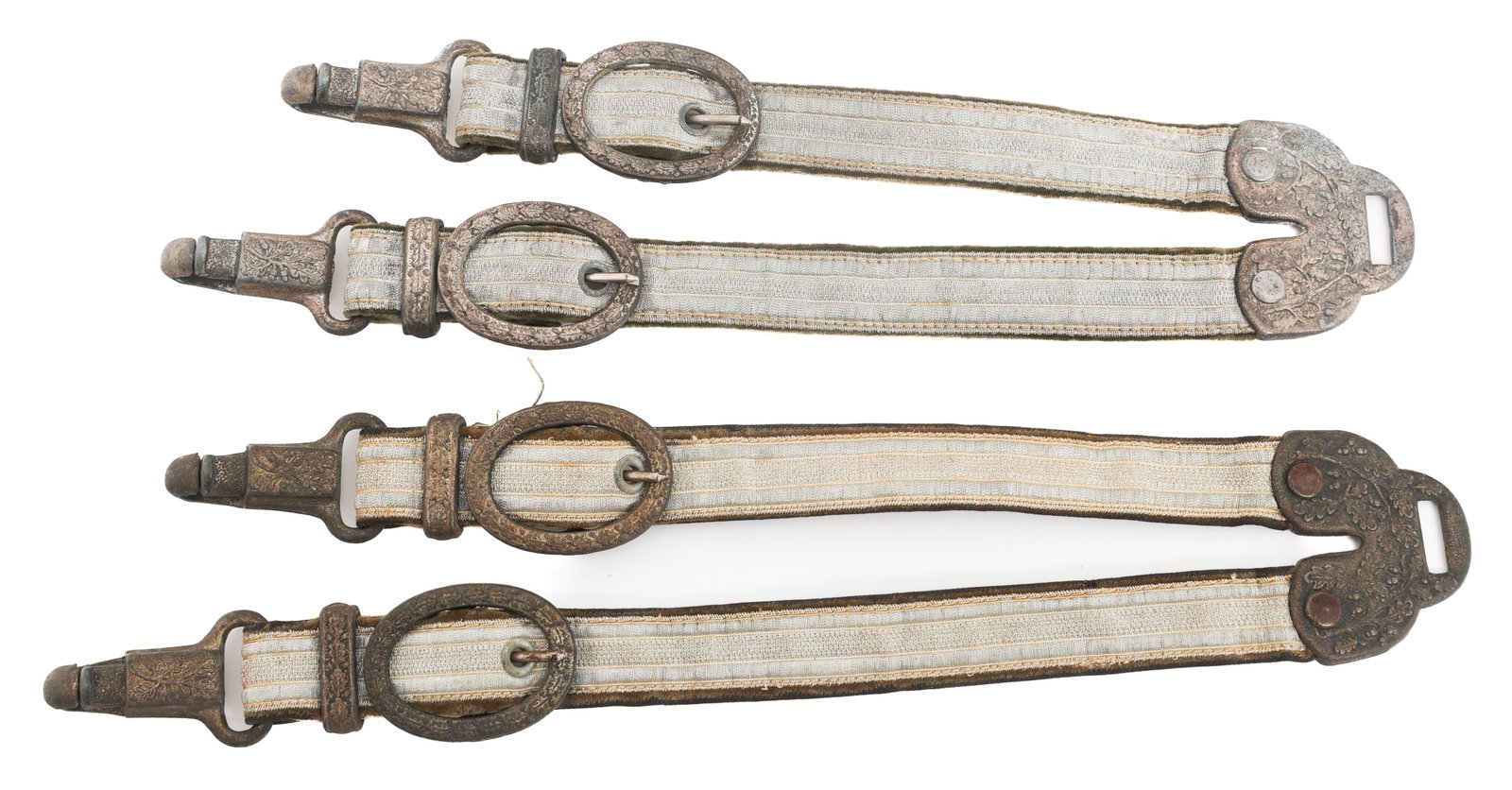 WWII GERMAN HEER DELUXE HORSESHOE DAGGER HANGERS (1 of 14)