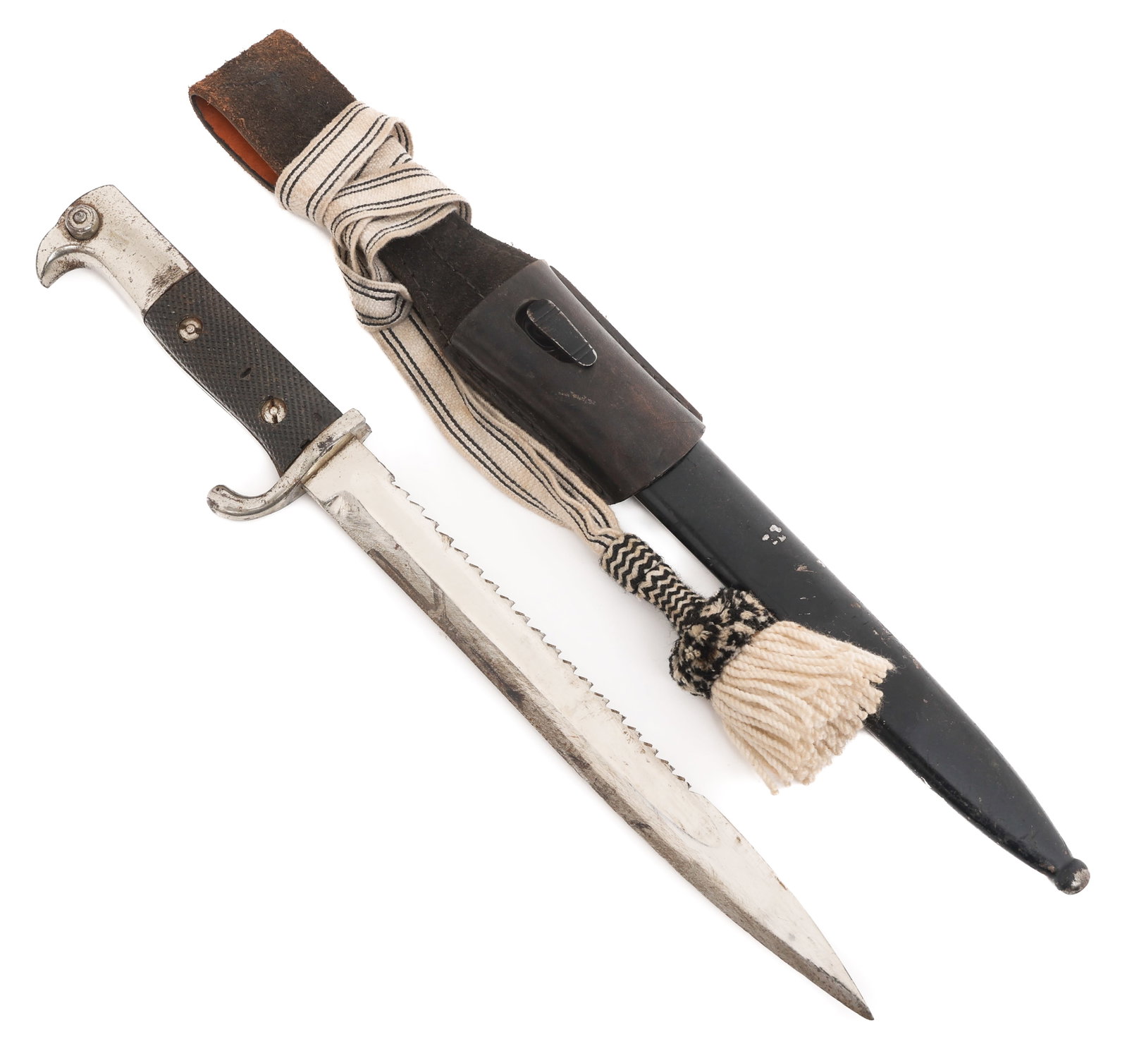 WWII GERMAN K98 SAWBACK BAYONET WITH SCABBARD (1 of 15)