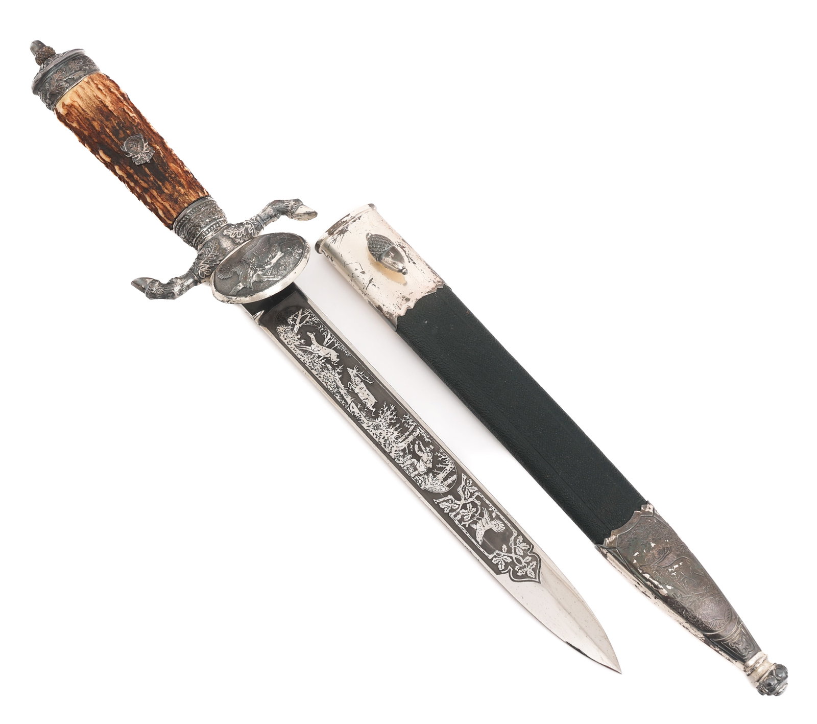 WWII GERMAN HUNTING ASSOCIATION DAGGER by EICKHORN (1 of 19)