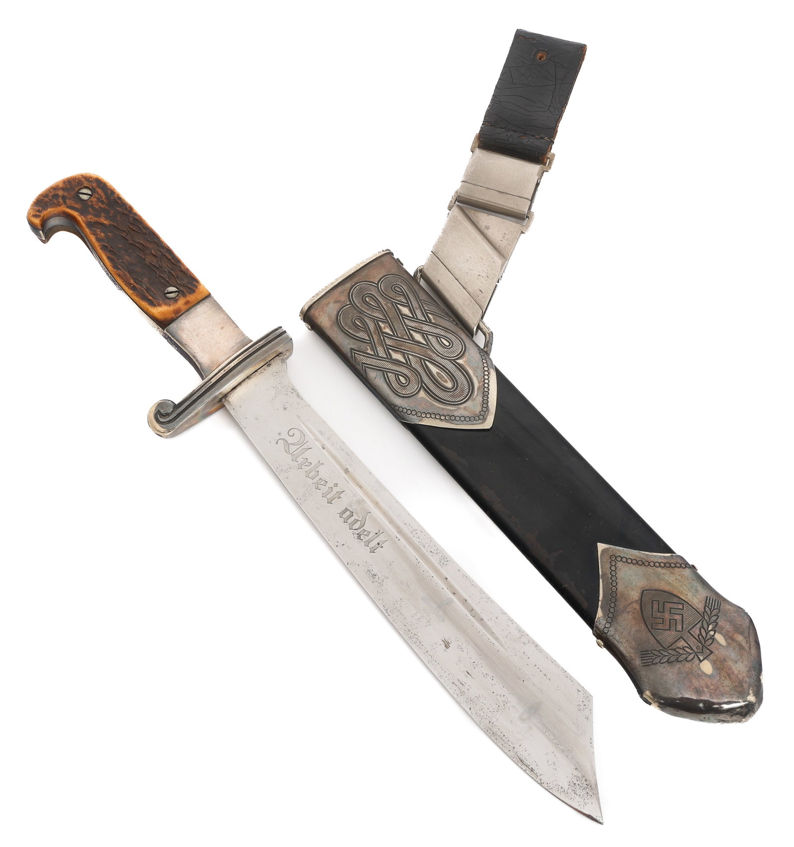 WWII GERMAN RAD SUBORDINATE HEWER DAGGER (1 of 19)